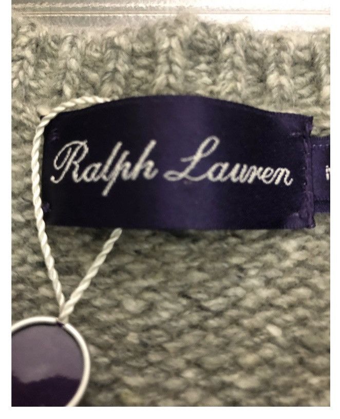 Ralph Lauren Purple Label RLPL 🇮🇹 grey cashmere Nebuchadnezzar button sweater M NEW Size US M / EU 48-50 / 2 - 2 Thumbnail