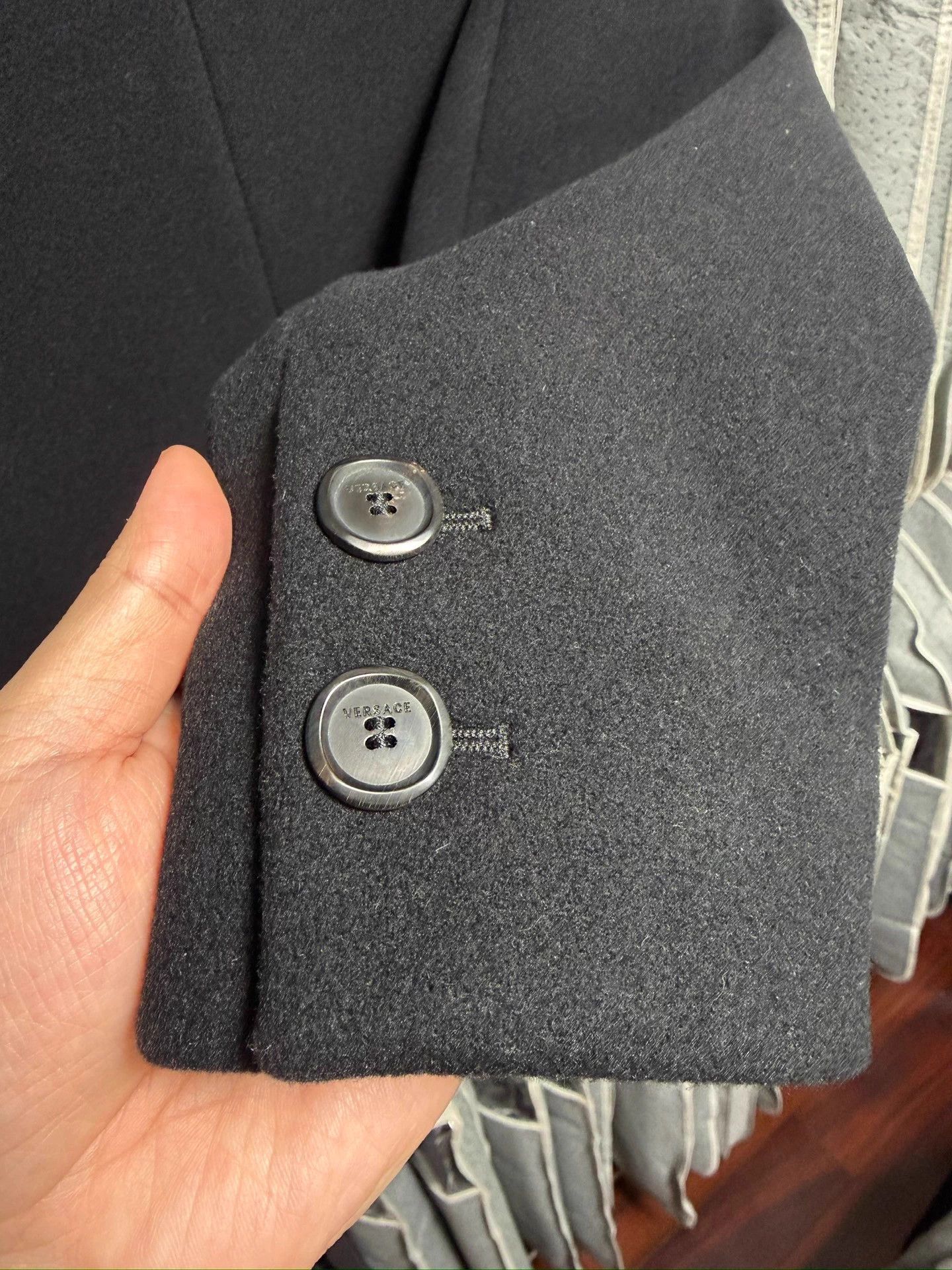 Versace Versace Wool Blend Overcoat Size US L / EU 52-54 / 3 - 5 Thumbnail