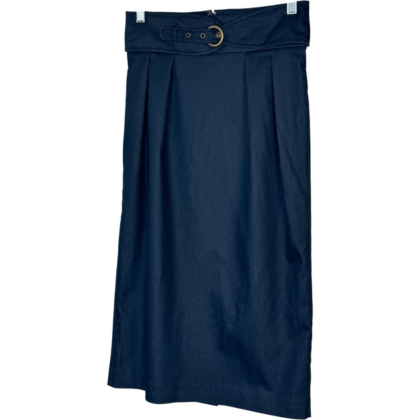 Worthington Worthington Women’s Dark Wash Belted Pencil Skirt Size 4 Size 27" / US 4 / IT 40 - 6 Thumbnail