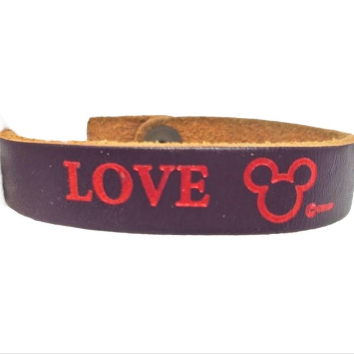 Disney on sale leather bracelet