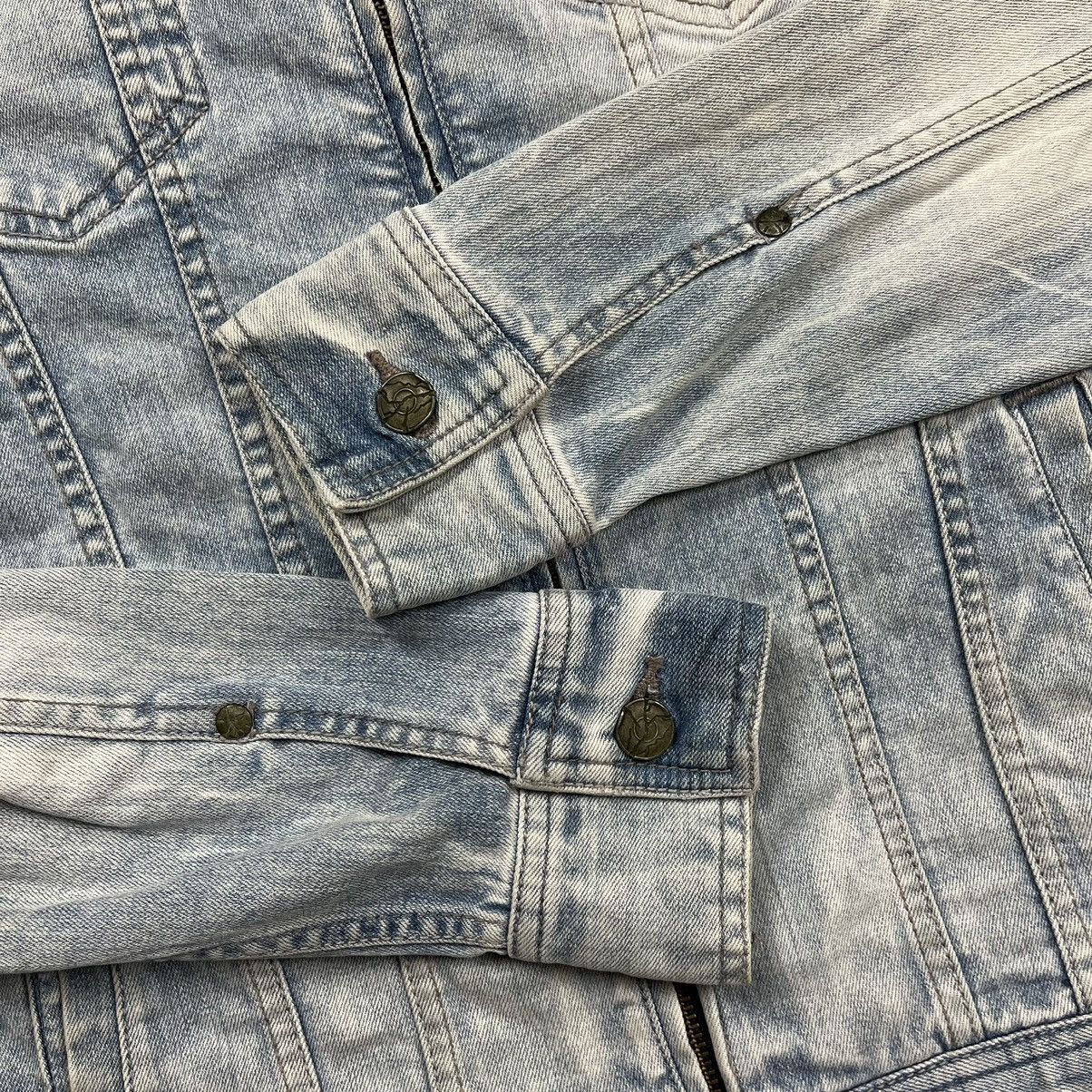 GOSTAR DE FUGA × If Six Was Nine × Le Grande Bleu (L.G.B.) Fuga riders double zipper washed collarless denim jacket Size US S / EU 44-46 / 1 - 7 Thumbnail