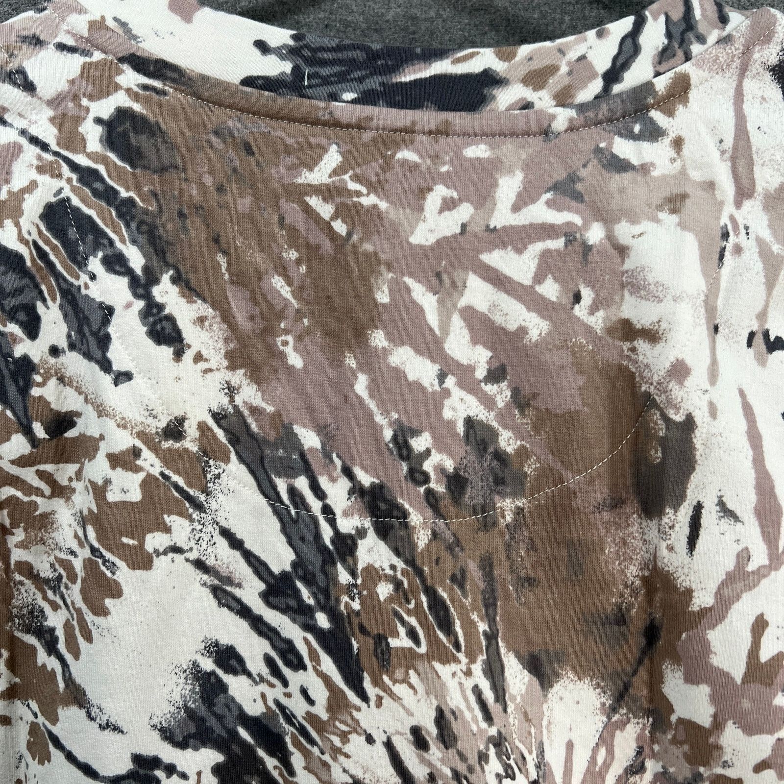 Other Denim & Co Active Printed Terry V-Neck Pullover Size XS / US 0-2 / IT 36-38 - 10 Thumbnail