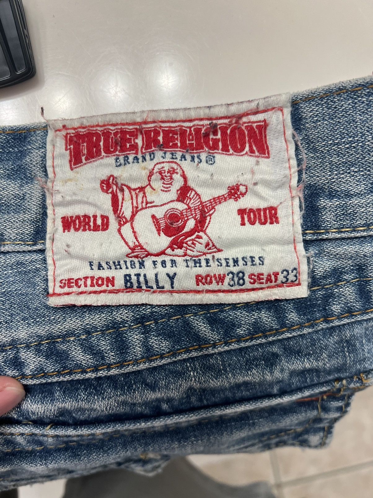 True Religion True Religion Embroidered Back Pocket Jeans Size US 38 / EU 54 - 9 Thumbnail