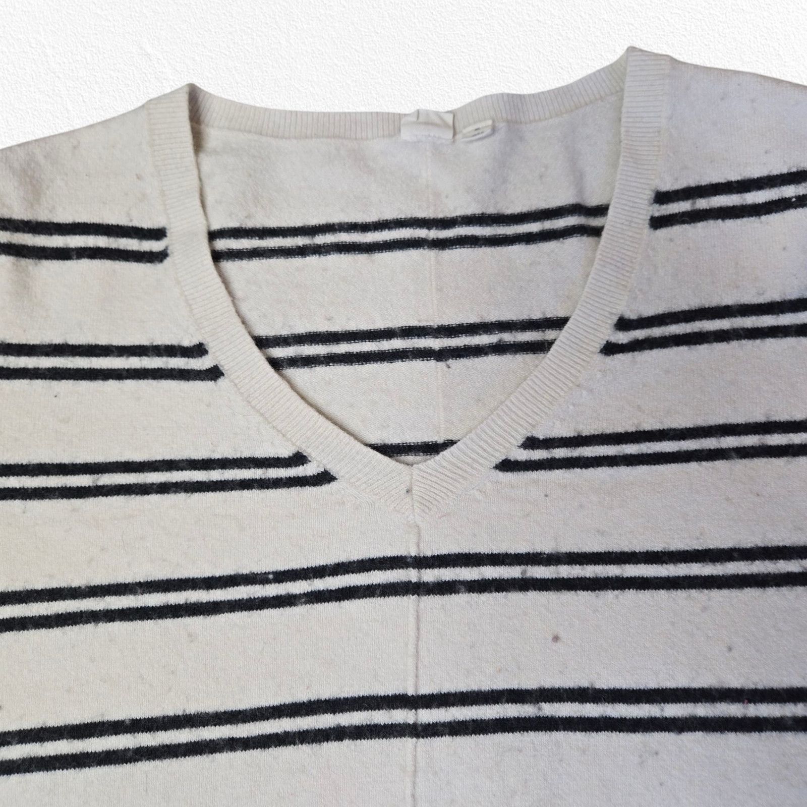 Gap GAP White Navy Striped Wool Blend Sweater Size XL Size XL / US 12-14 / IT 48-50 - 2 Thumbnail