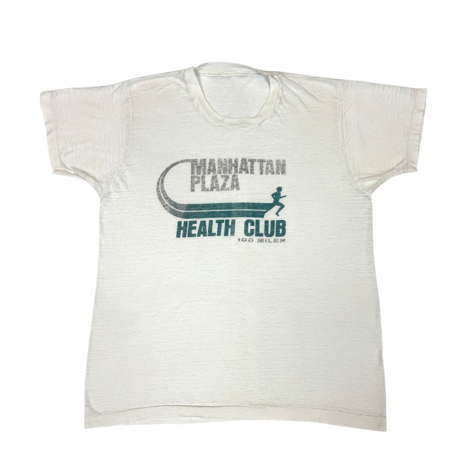 Vintage Vintage 70s 80s Manhattan Plaza Health Club 100 Miler Shirt Size US S / EU 44-46 / 1 - 1 Thumbnail