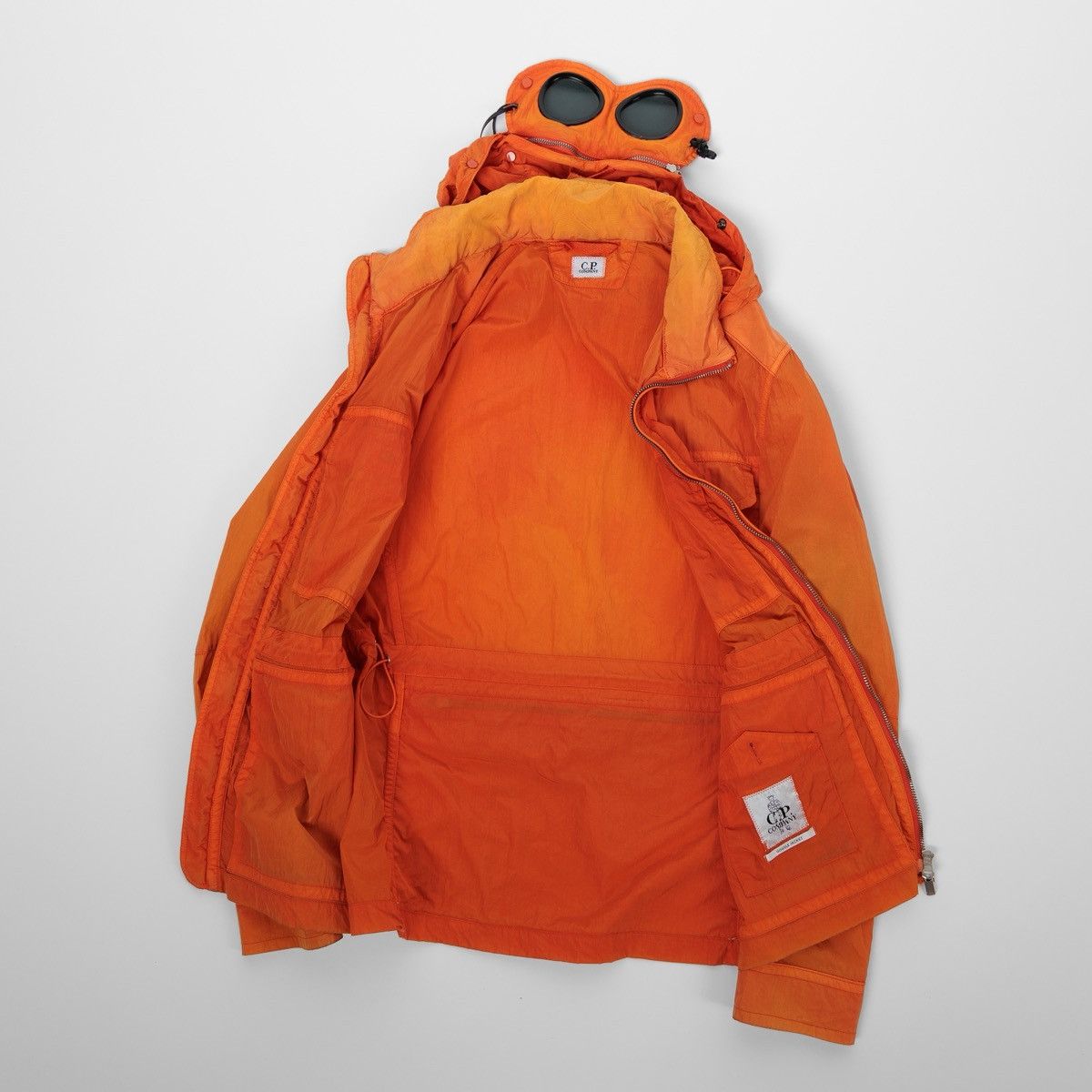 C.P. Company CP Company Goggle Jacket Mens Rare Nylon Orange Hooded Lens Size US M / EU 48-50 / 2 - 7 Thumbnail