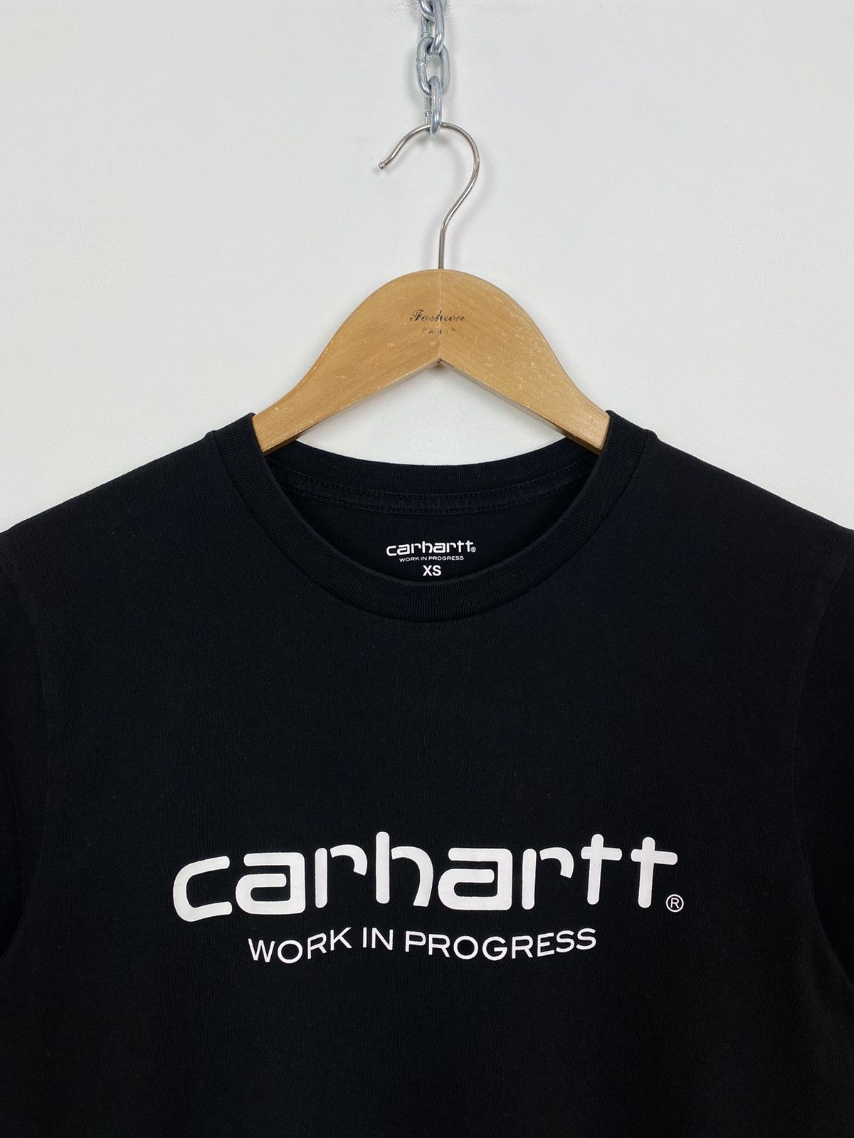 Carhartt Carhartt Logo Round Neck Cotton T Shirt Men’s Size XS Black Size US XS / EU 42 / 0 - 2 Thumbnail