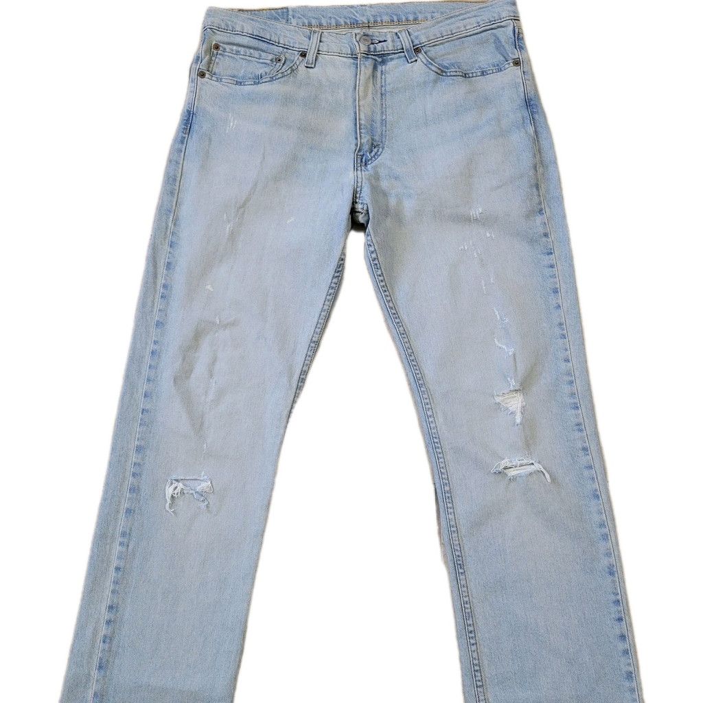 Levi's Levi's Jeans 511 Slim Straight Distressed Blue 34/34 Men's Size US 34 / EU 50 - 3 Thumbnail