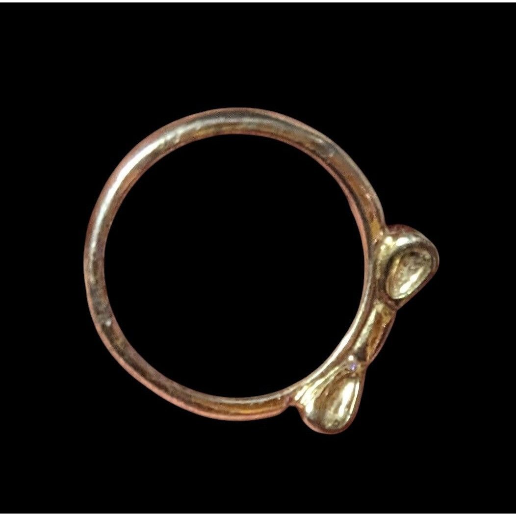 Other Minimalist Coquette Silver Tone And Cream Bow Ring Size 7 Size ONE SIZE - 3 Thumbnail