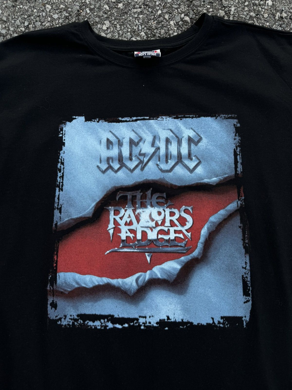 Band Tees × Vintage AC/DC longsleeve 00s vintage crazy black logo rock metal Size US XL / EU 56 / 4 - 4 Thumbnail