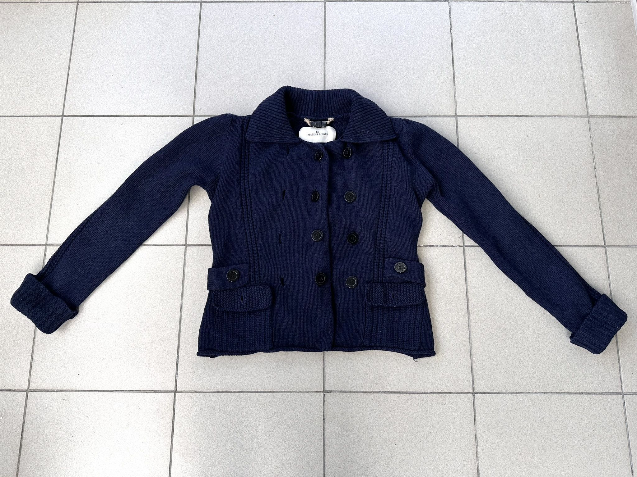 By Malene Birger Malene Birger wool cardigan navy old money Size M / US 6-8 / IT 42-44 - 4 Thumbnail