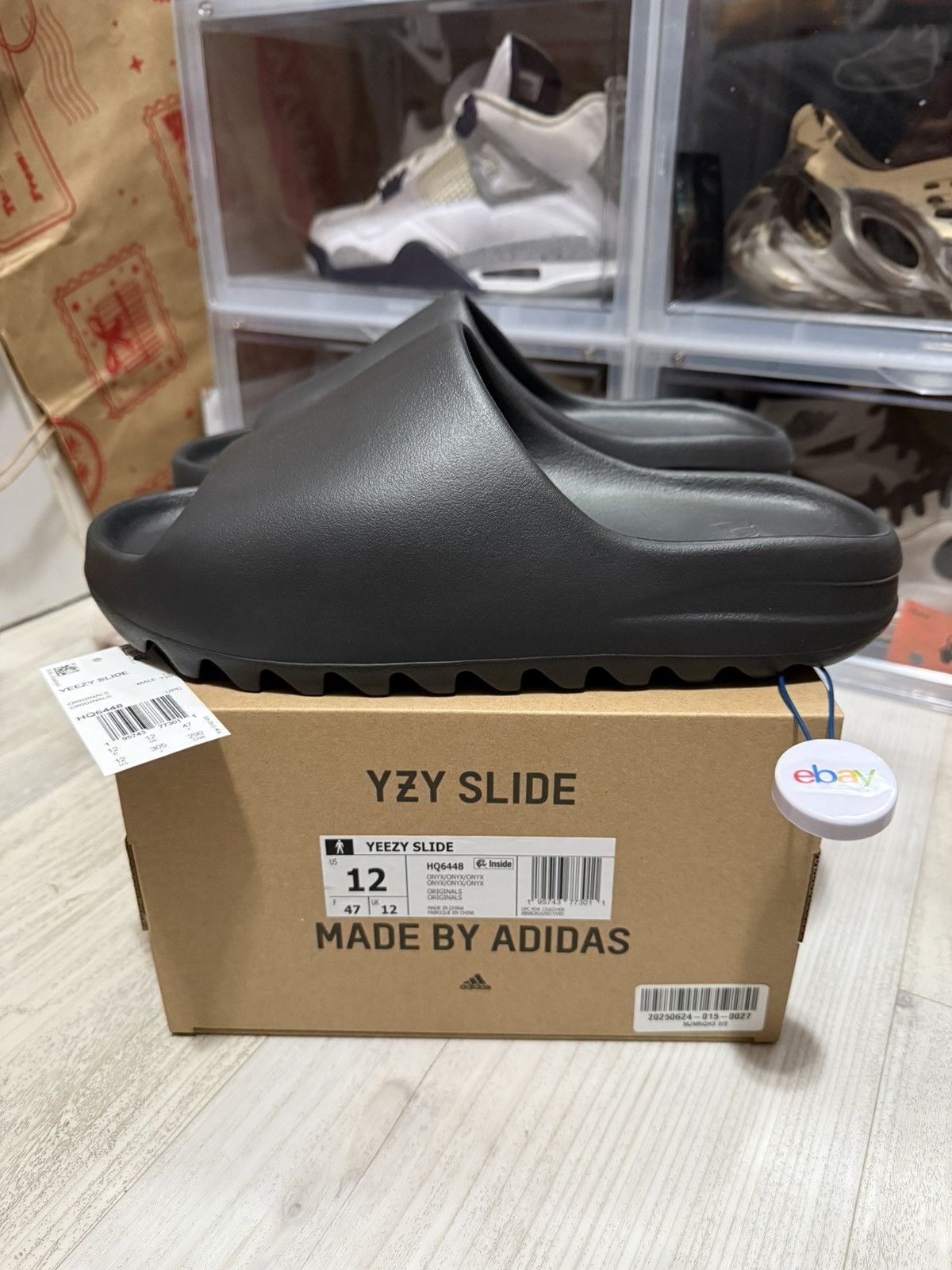 Adidas × Kanye West × Yeezy Adidas Yeezy Slide Onyx | Grailed
