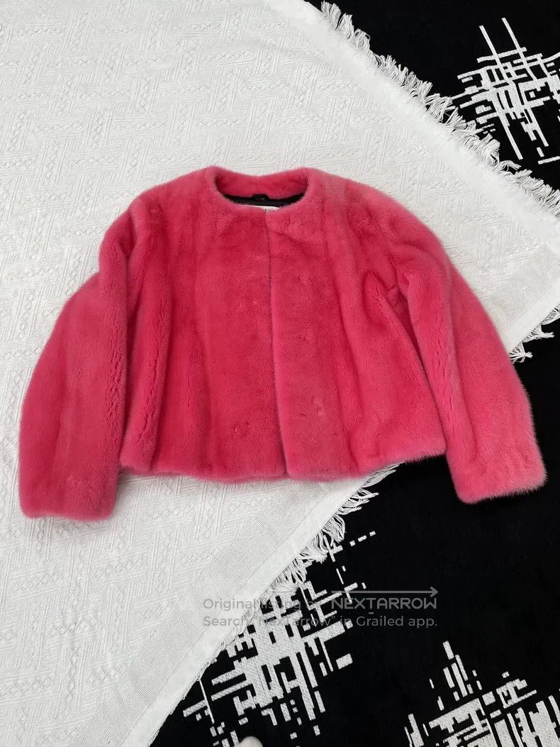 Dior Dior Peach-red mink fur coat Size XS / US 0-2 / IT 36-38 - 1 Thumbnail
