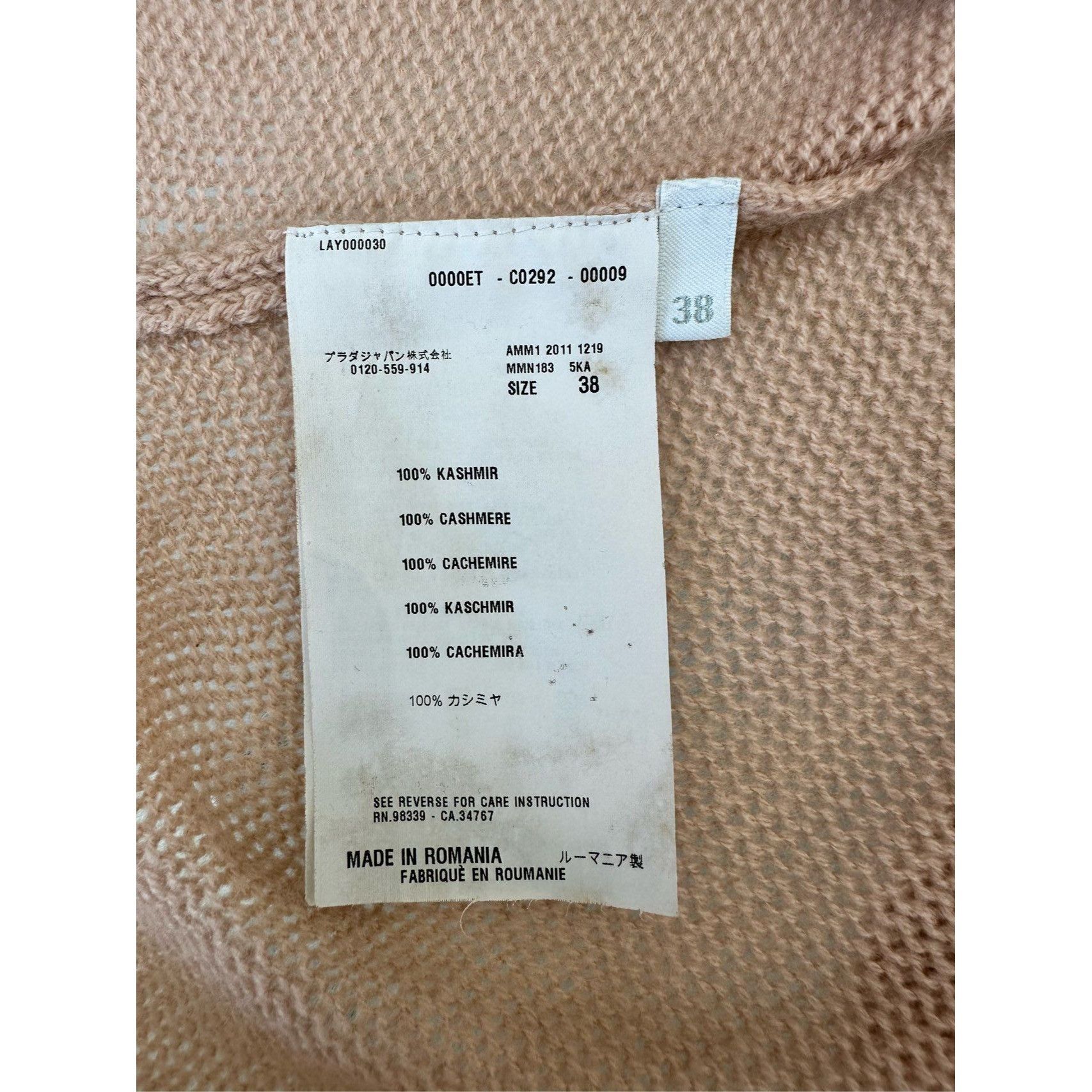Miu Miu Miu Miu Pink Knit Sweater With Back Ribbon Tie Long Sleeves Size XS / US 0-2 / IT 36-38 - 8 Thumbnail