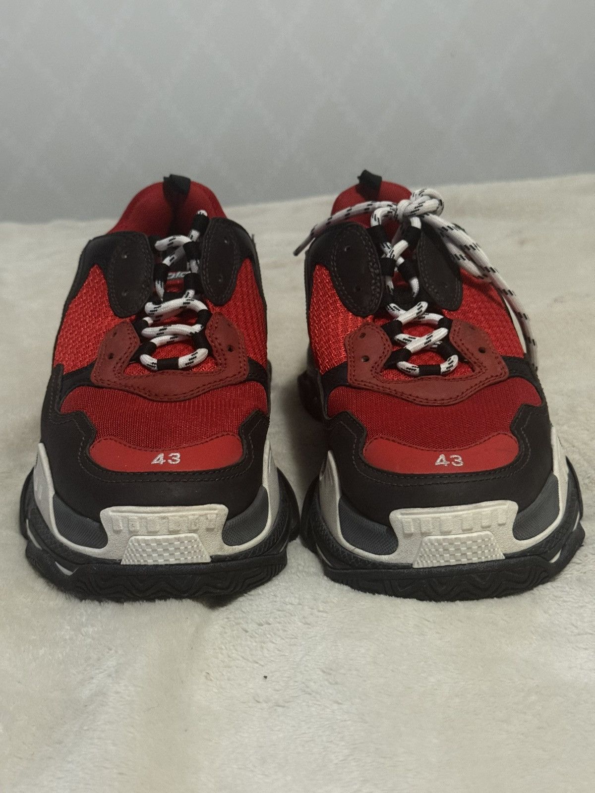Balenciaga Balenciaga Triple S Red Size US 9 / EU 42 - 5 Thumbnail