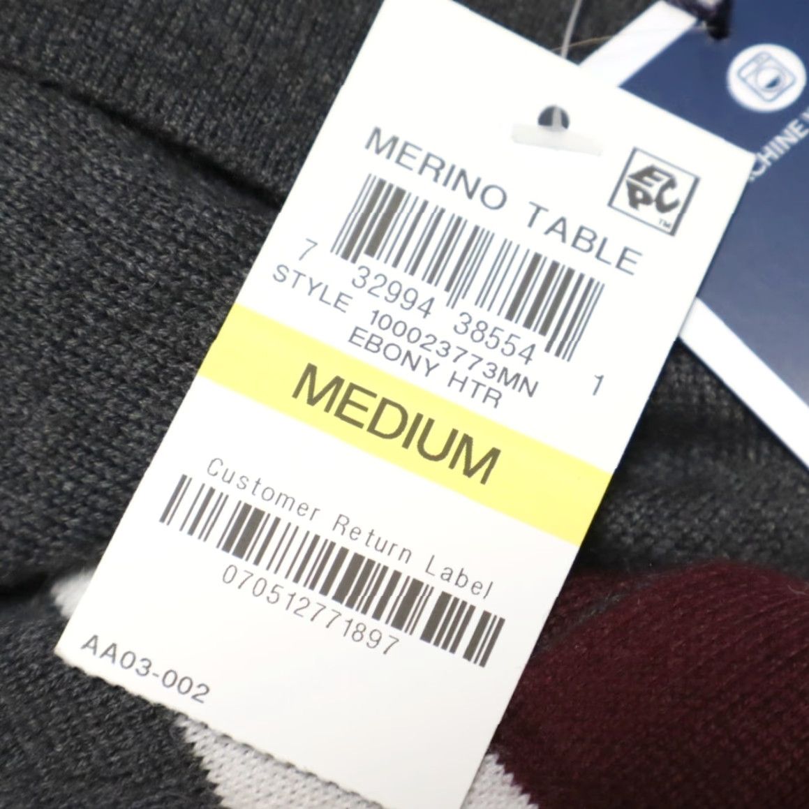 Club Room Club Room Merino Solid Long Sleeve Sweater Charcoal Men M Shirt Size US M / EU 48-50 / 2 - 5 Thumbnail
