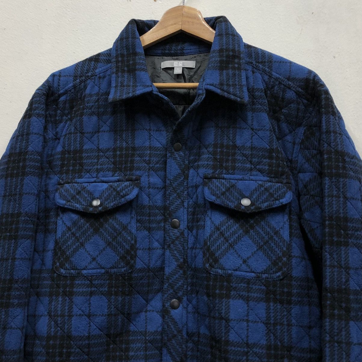 Uniqlo Uniqlo Flanel Checked Lined Quilted Shirt Jacket Size US XL / EU 56 / 4 - 8 Thumbnail