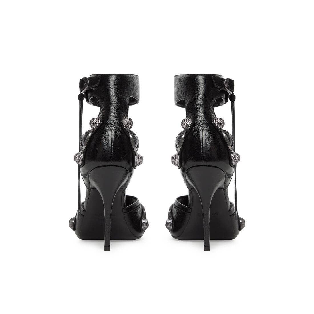 Balenciaga o1mt1gz0425 Cagole 110mm Sandals in Black Size US 8 / IT 38 - 5 Thumbnail