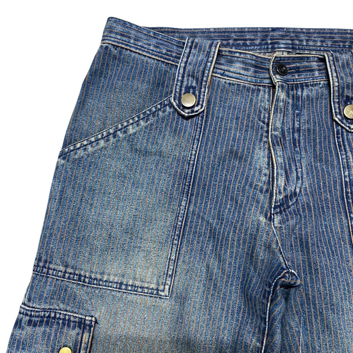Comme Ca Ism × Japanese Brand COMME CA ISM Denim Hickory Flare Pants Size US 32 / EU 48 - 4 Thumbnail