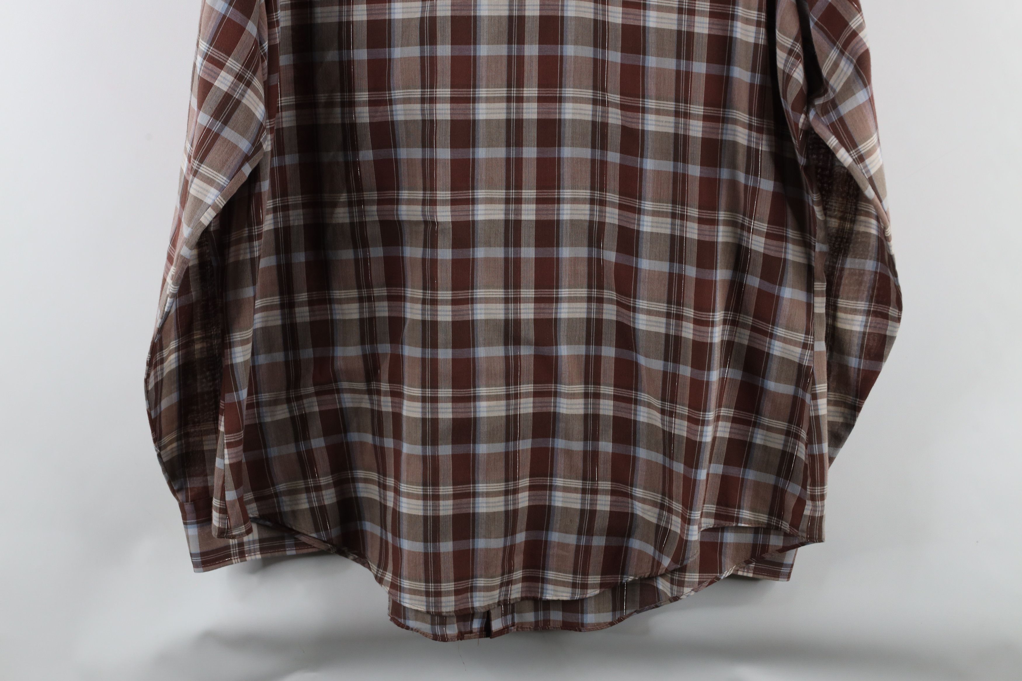 Levi's × Vintage Vintage 90s Levis Rodeo Snap Button Collared Shirt Plaid Size US XL / EU 56 / 4 - 10 Thumbnail