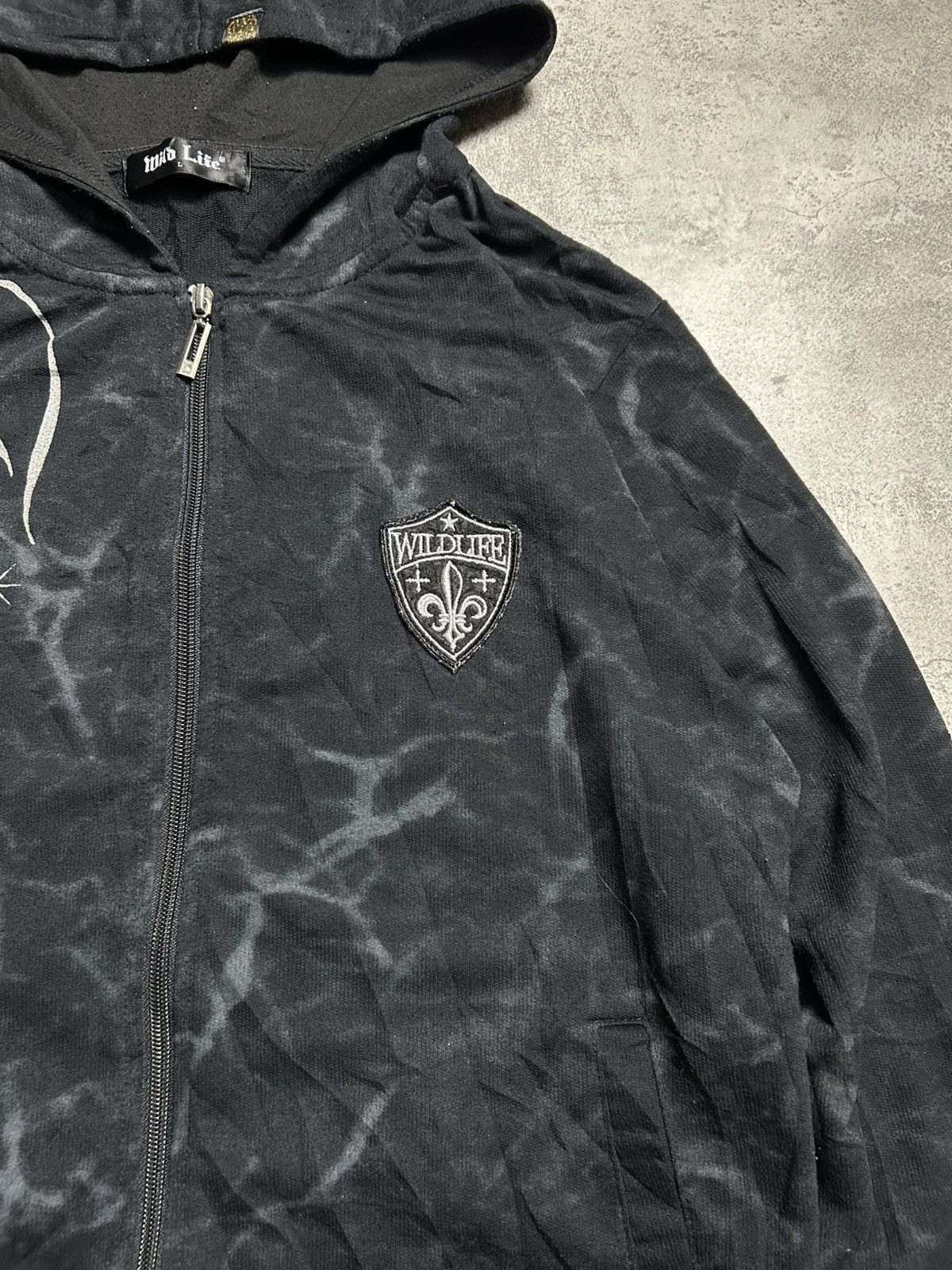 Hysteric Glamour Wild Life Poem Pank Style Zip Up Hoodie Black Size US L / EU 52-54 / 3 - 2 Thumbnail