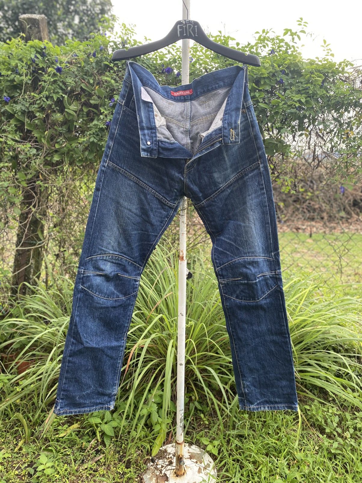 Japanese Brand Vintage Rubber Soul Jeans Size US 32 / EU 48 - 1 Thumbnail