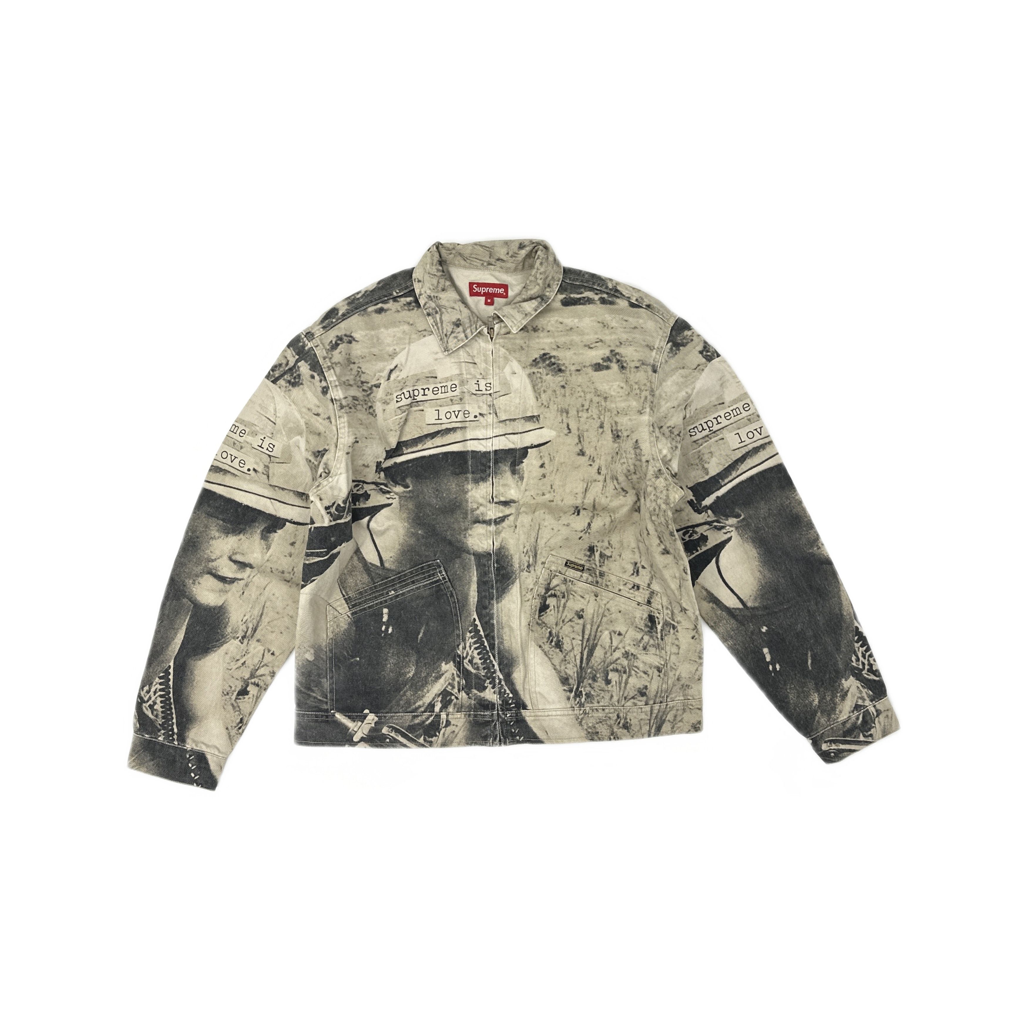 Supreme Supreme is love denim trucker work Jacket | Grailed