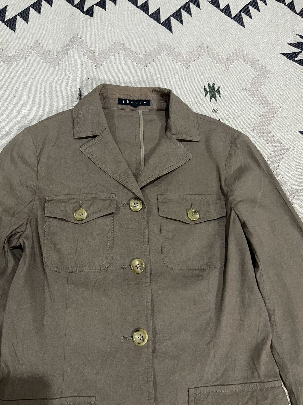 Theory VINTAGE THEORY MULTI-POCKET DOUBLE BREAST JACKET Size XS / US 0-2 / IT 36-38 - 6 Thumbnail