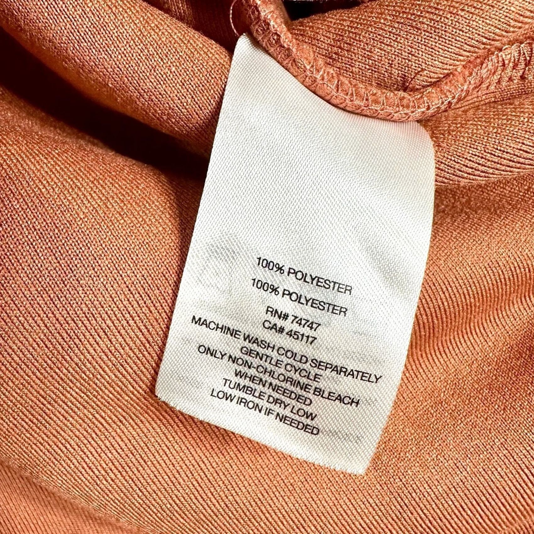 Vintage Natural Reflections Women's Shirt Orange Button Down Fleece Shacket L Size L / US 10 / IT 46 - 6 Thumbnail