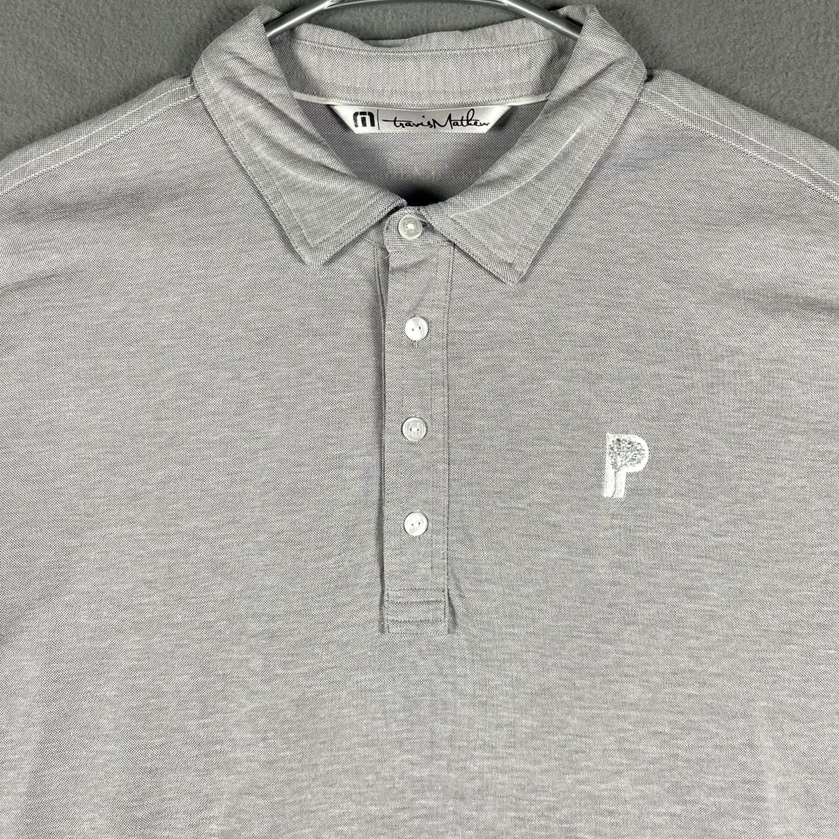 TravisMathew Travis Mathew Polo Shirt Men's L Gray Active Golf Lightweight Performance Polo Shirt Size US L / EU 52-54 / 3 - 2 Thumbnail