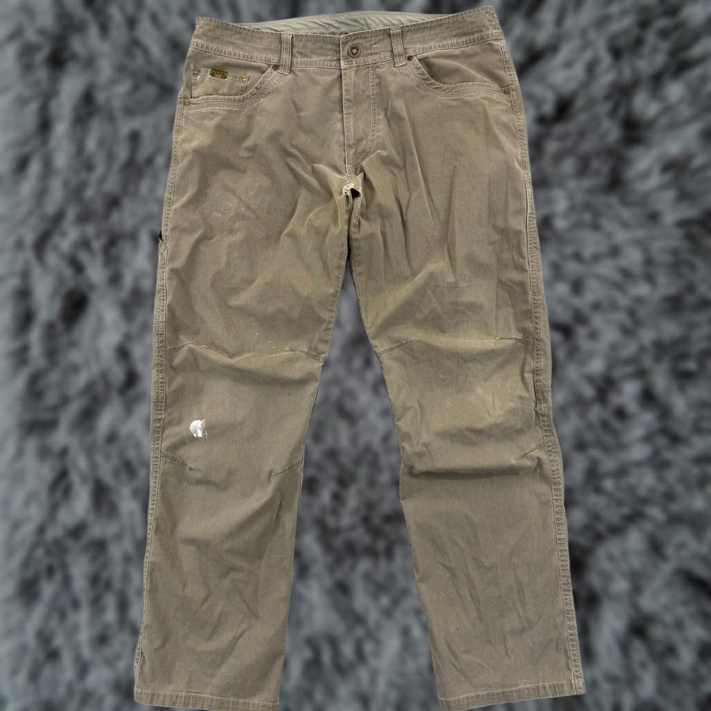 Vintage Kuhl Revolvr Pants Mens 36x32 Brown Straight Hiking Outdoor Casual Chino Regular Baseball N/A Size US 36 / EU 52 - 1 Thumbnail