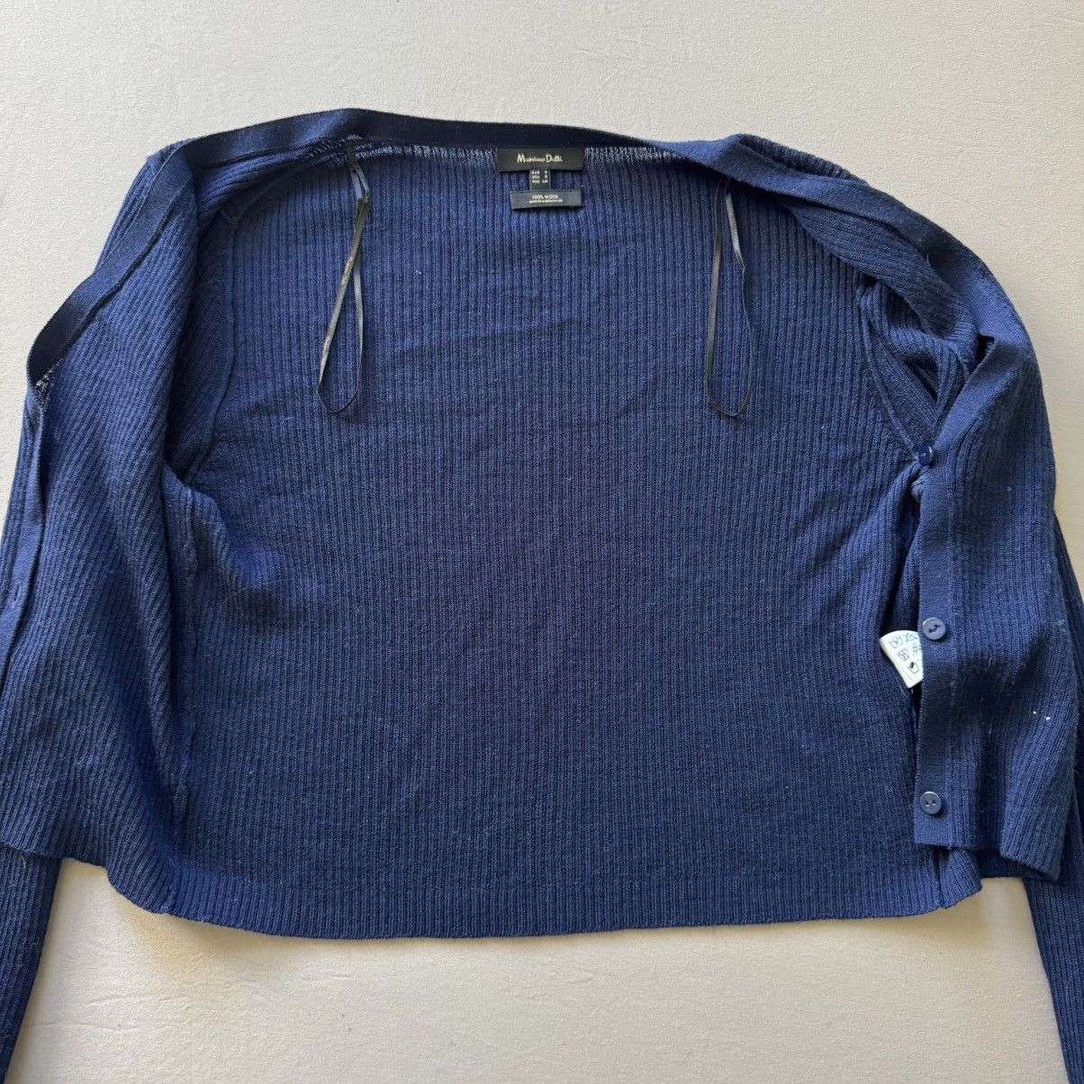 Massimo Dutti MASSIMO DUTTI Merino Wool Ribbed Cardigan & High Neck Top Size S / US 4 / IT 40 - 7 Thumbnail