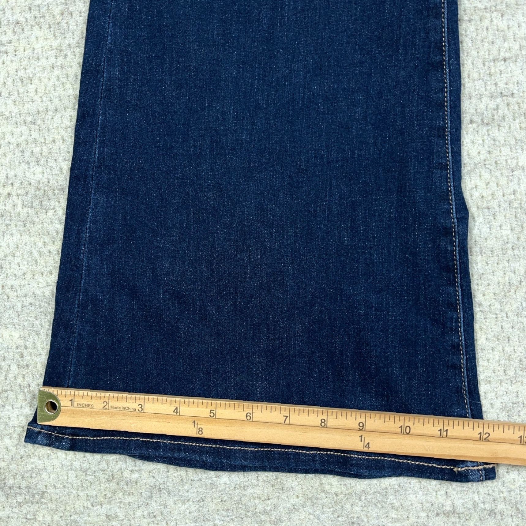 American Eagle Outfitters American Eagle Jeans Women 108 Super High Hi Rise Flare Dark Wash Faded Stretch Size 40" / US 18 - 6 Thumbnail