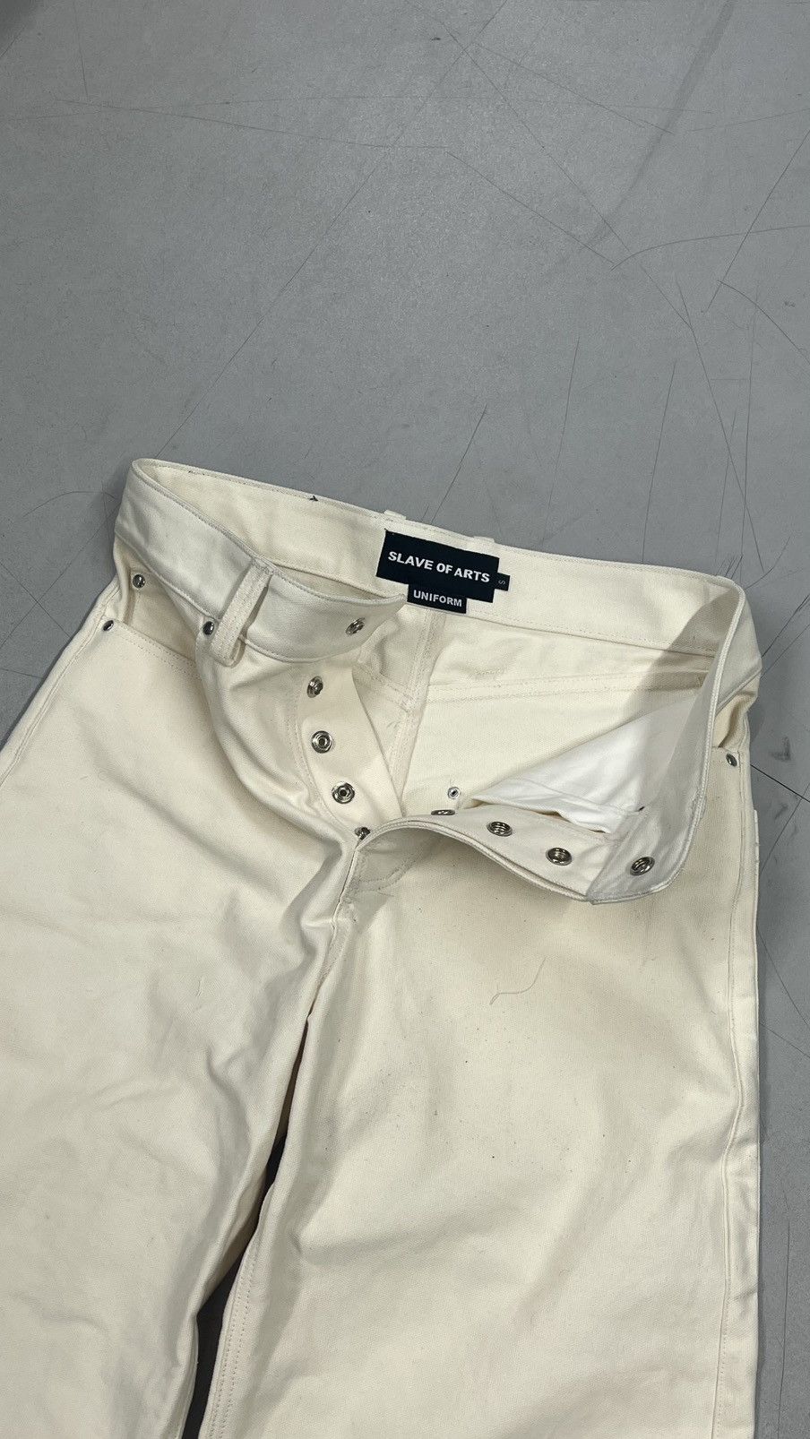 Designer SLAVE OF ARTS HEAVY DISTRESSED PANTS Size US 32 / EU 48 - 3 Thumbnail