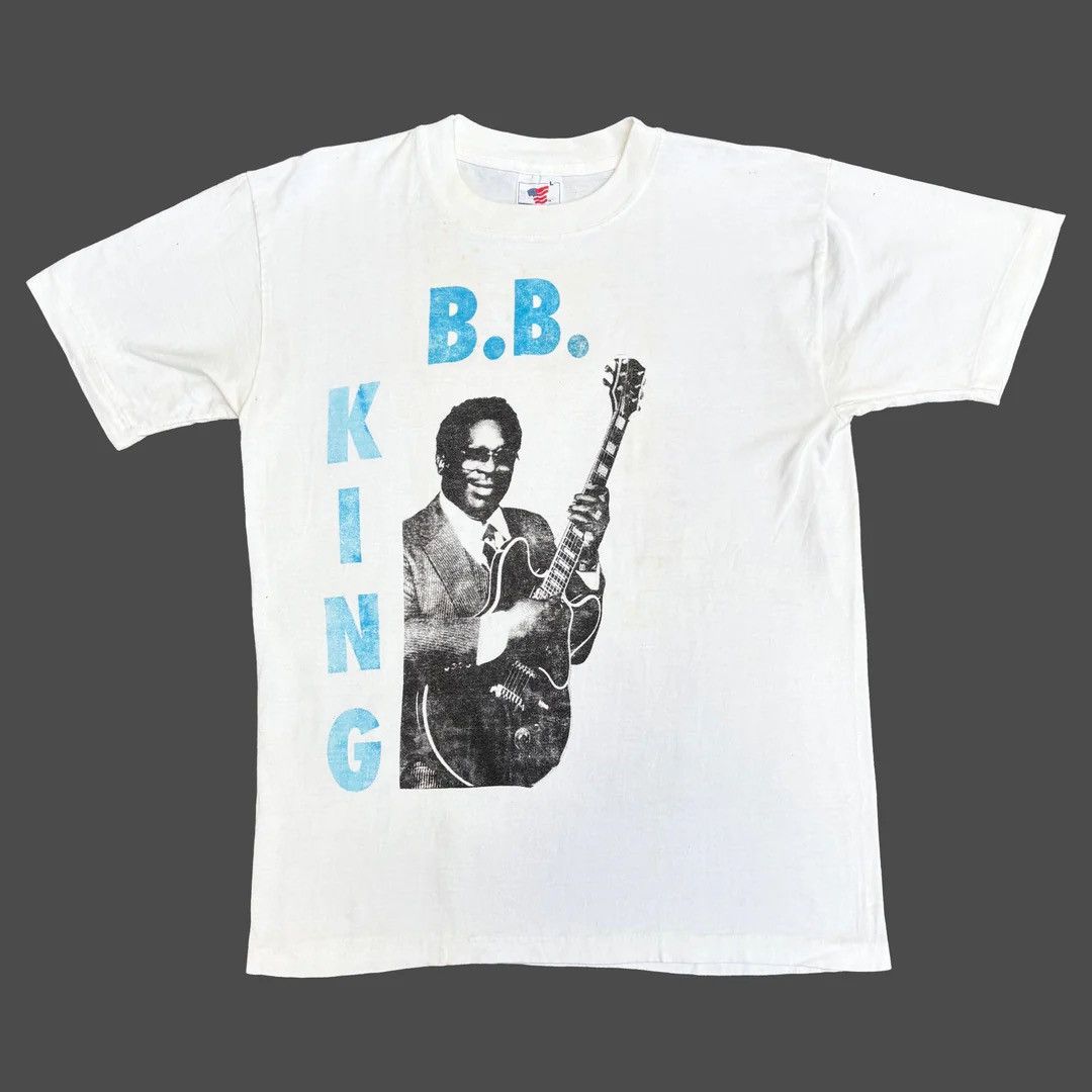 BB King 1990 90s Vintage B.B. Concert Tour Rare T-Shirt