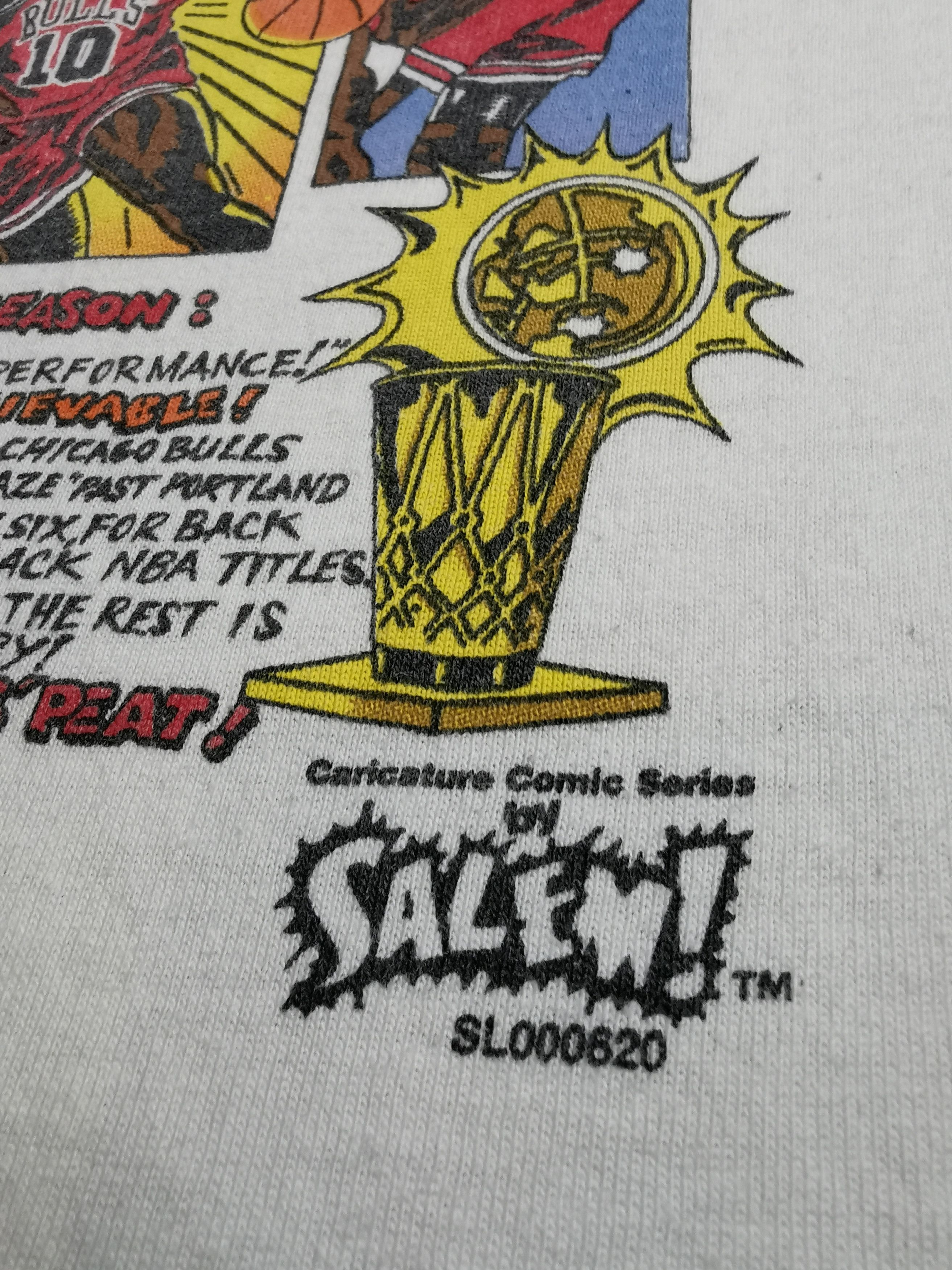 Salem Sportswear 🇺🇸🔥 90s Vintage Chicago Bulls 3 Time NBA Champions Size US L / EU 52-54 / 3 - 7 Thumbnail