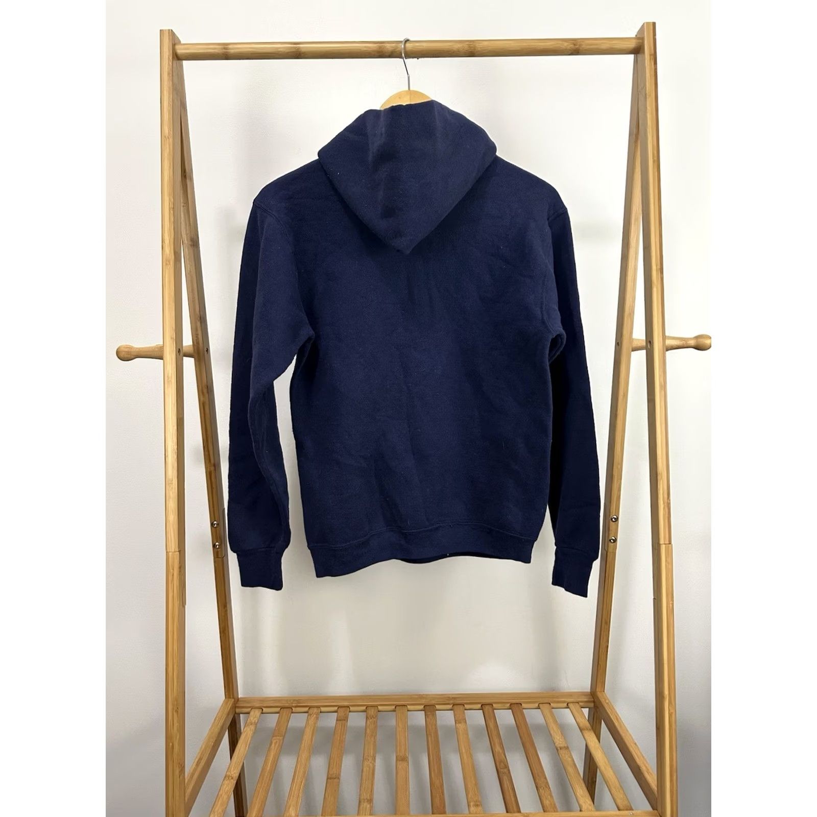 Russell Athletic VTG Russell Athletic Navy Blue Boxy Hoodie Sweatshirt M USA Menshoodie Size US M / EU 48-50 / 2 - 2 Thumbnail