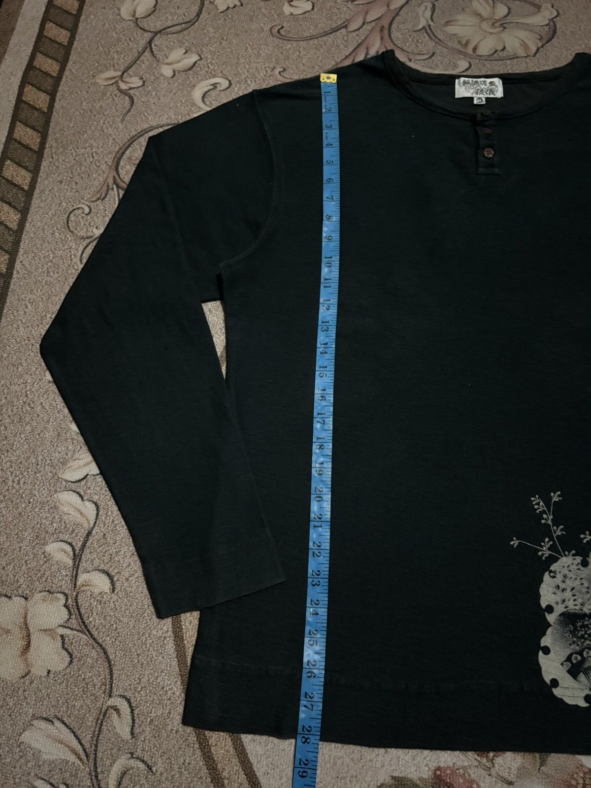 Japanese Brand Japanese Brand KARAKURI TAMASHII Embroidered Long Sleeve Tee Size US L / EU 52-54 / 3 - 10 Thumbnail