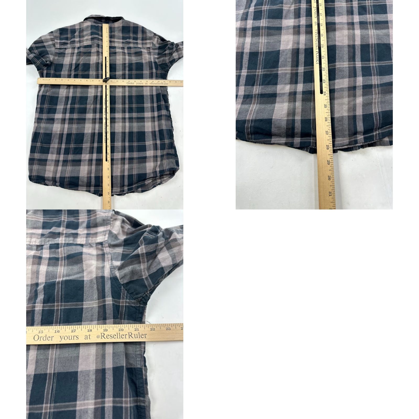 Altea Columbia Shirt Mens M Gray Teal Plaid Luxe Flannel Long Sleeve Button Up Casual Outdoor Regular Size US M / EU 48-50 / 2 - 8 Thumbnail