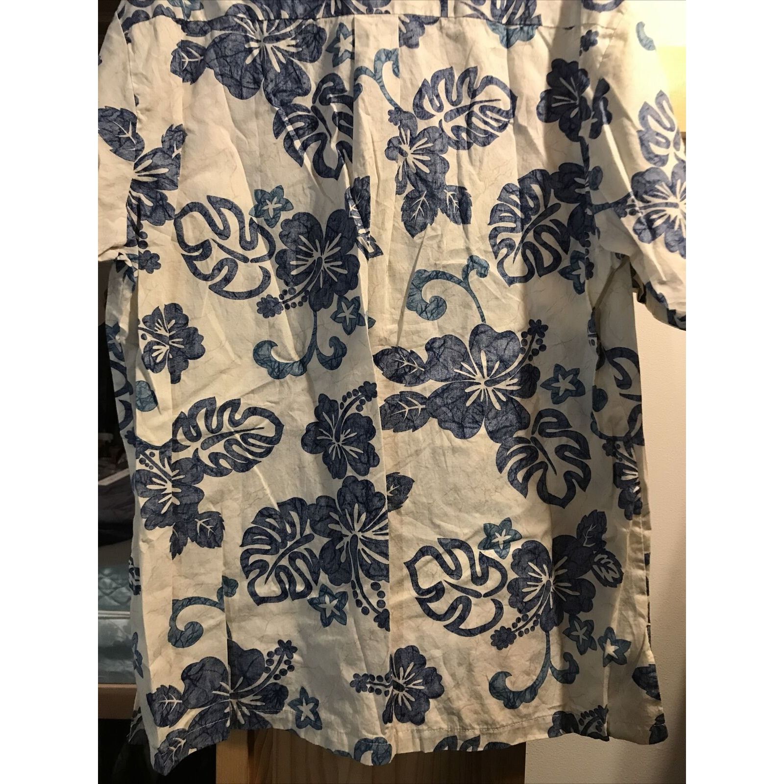Other Malihini Vintage Mens L Blue Floral SS Button Hawaiian Shirt Size US L / EU 52-54 / 3 - 11 Thumbnail