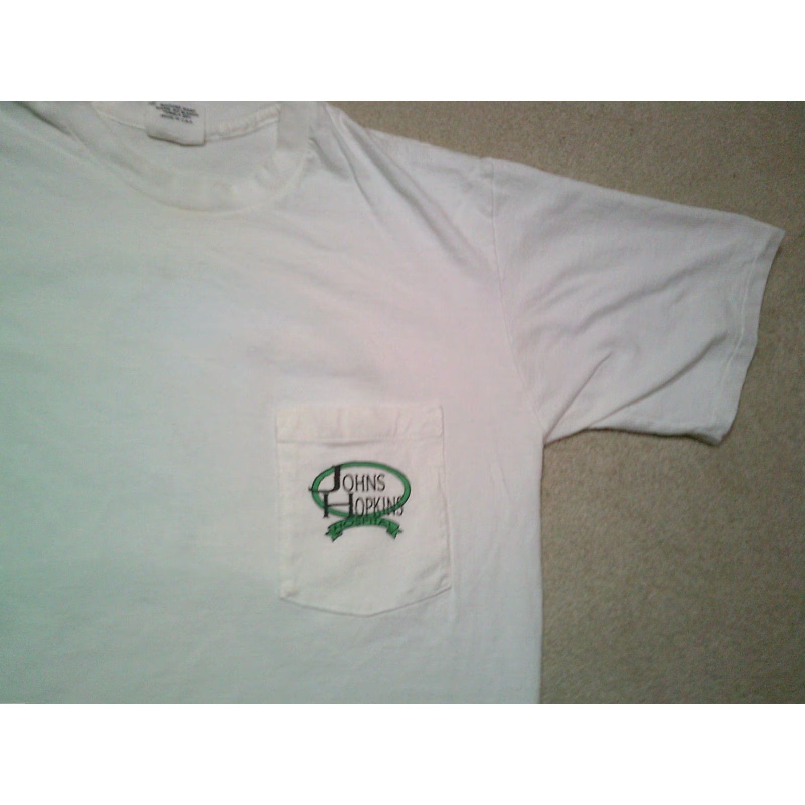 Vintage VINTAGE The Cotton Exchange John Hopkins Hospital Single Stitch T Shirt Mens Large White Double Side Size US XL / EU 56 / 4 - 4 Thumbnail