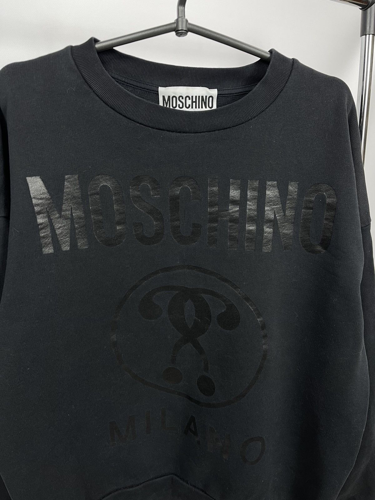 Moschino Moschino Couture Milano Hoodie Size L Big Logo Black Size US L / EU 52-54 / 3 - 2 Thumbnail