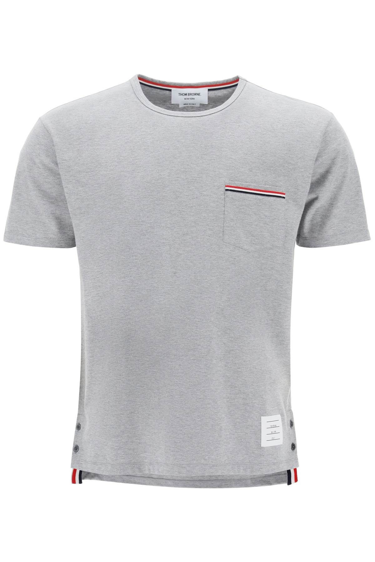 image of Thom Browne Rwb Pocket T-Shirt in Blue, Men's (Size XL)
