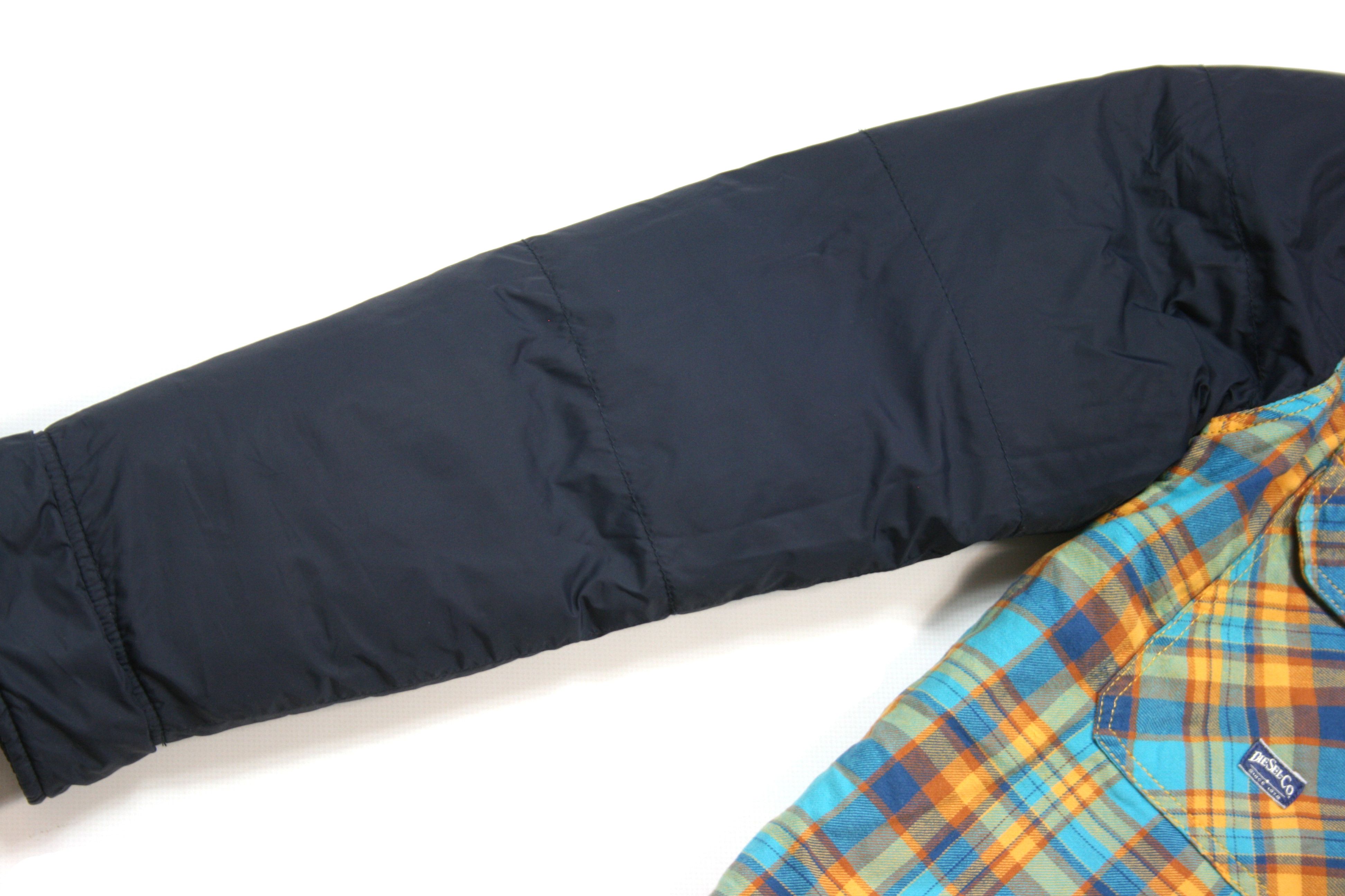 Diesel 00S Logo Y2K Reversible Puffer Sleeves Jacket Vintage Size US L / EU 52-54 / 3 - 16 Thumbnail