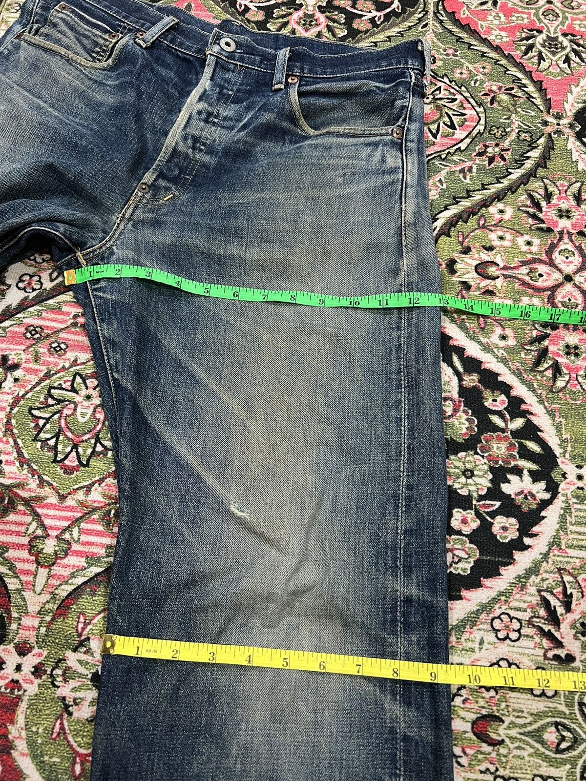 Levi's × Levi's Vintage Clothing VINTAGE LEVIS 702 BIG E SELVEDGE DISTRESSED JEANS Size US 32 / EU 48 - 20 Thumbnail