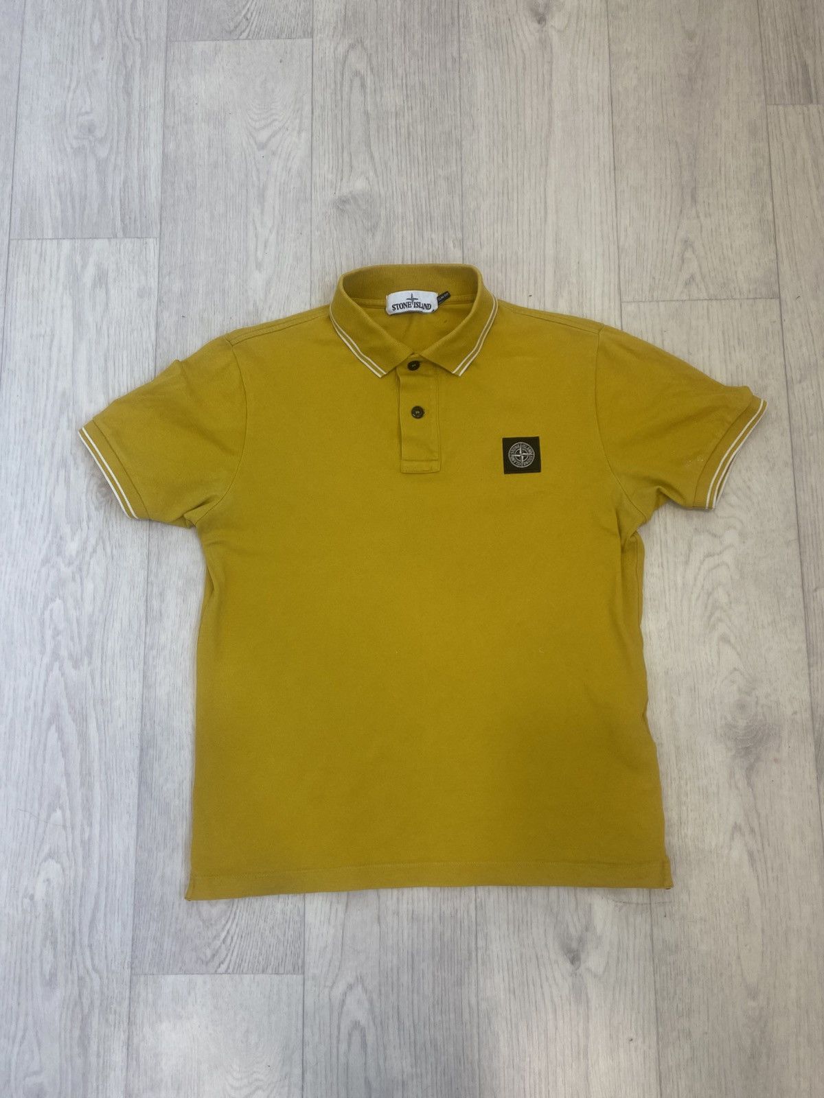 Stone Island Stone Island Polo Mens Yellow Size S Size US S / EU 44-46 / 1 - 1 Thumbnail