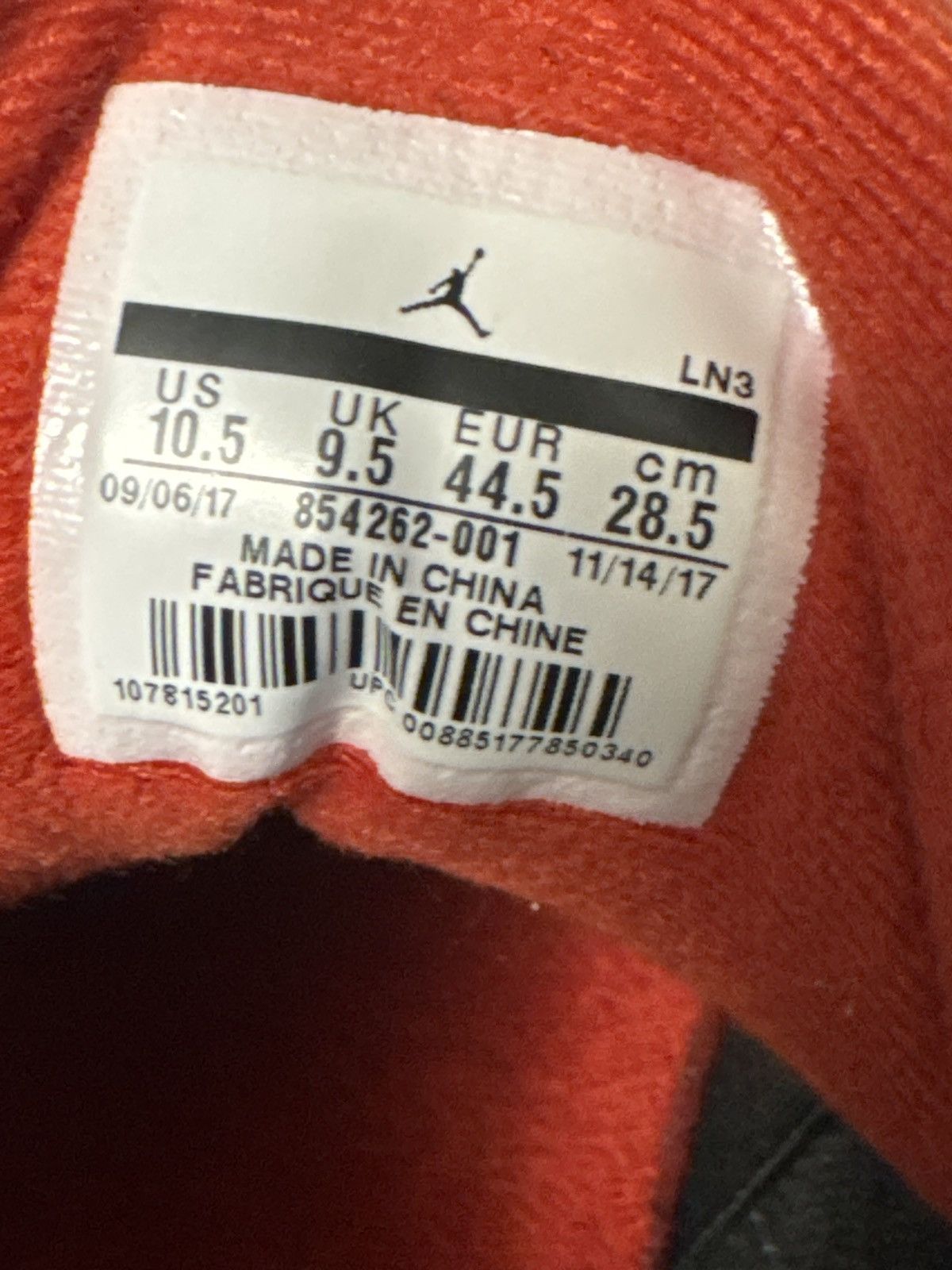 Jordan Brand Jordan Retro 3 Black Cement Size 10.5 Size US 10.5 / EU 43-44 - 7 Thumbnail