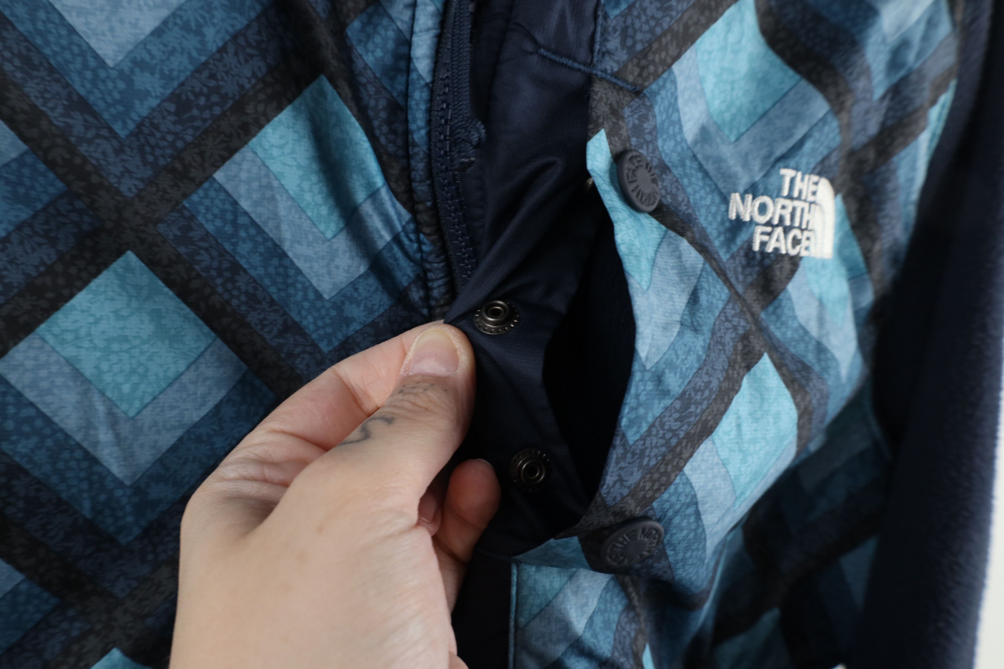 The North Face × Vintage The North Face SpelL Out Geometric Half Zip Fleece Jacket Size S / US 4 / IT 40 - 6 Thumbnail