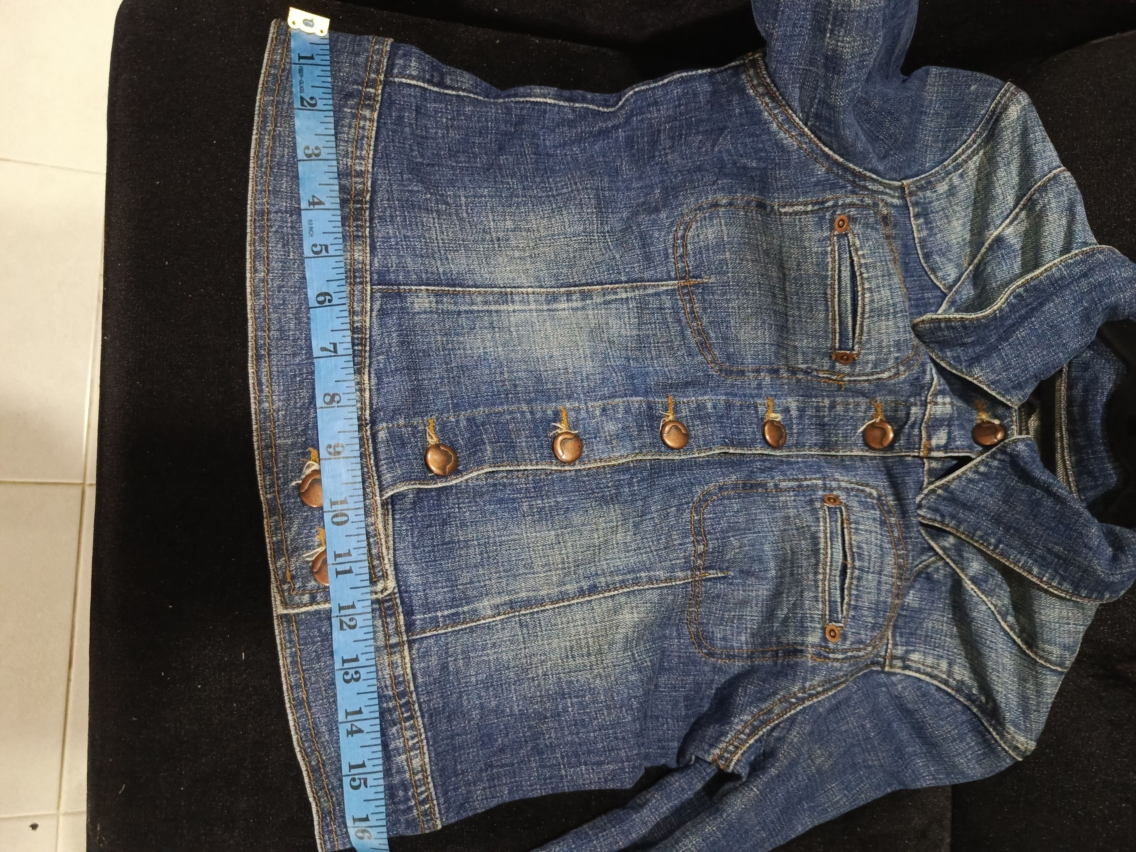 Joe's Joe's Jeans dark blue, short-length denim jacket Size S / US 4 / IT 40 - 13 Thumbnail