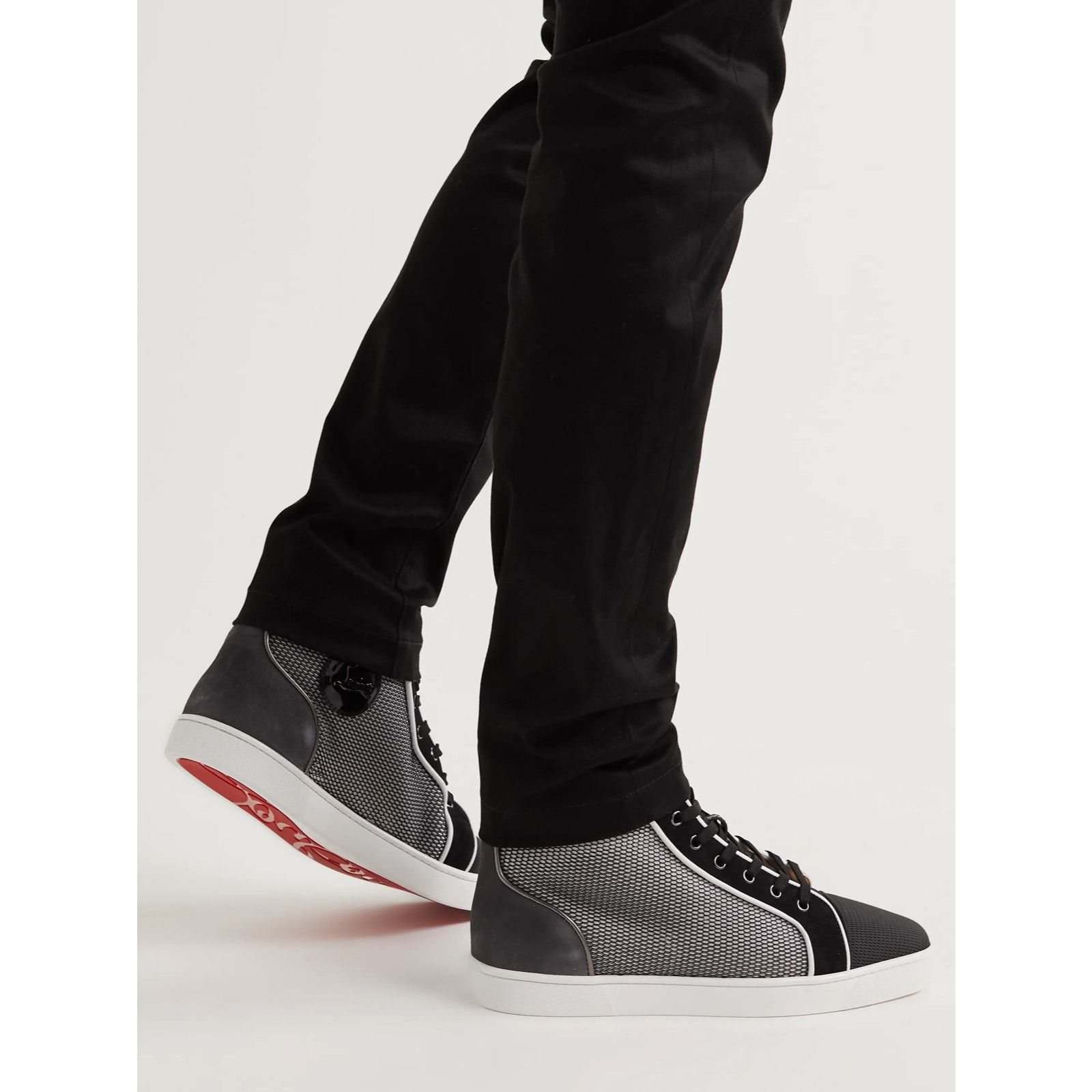 Christian Louboutin Christian Louboutin Louis Orlato Flat Black Grey White Size US 15 / EU 48 - 5 Thumbnail